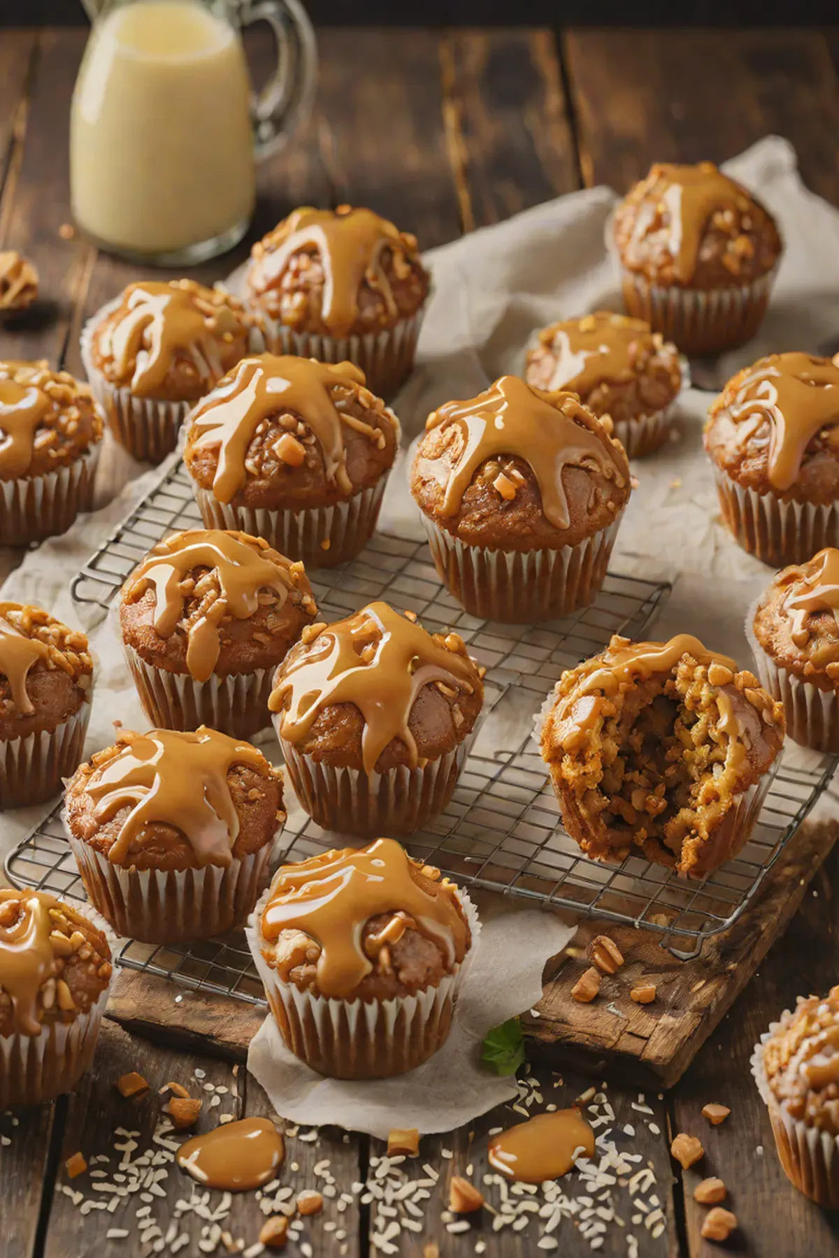 Salted Caramel Jumbo Muffins
