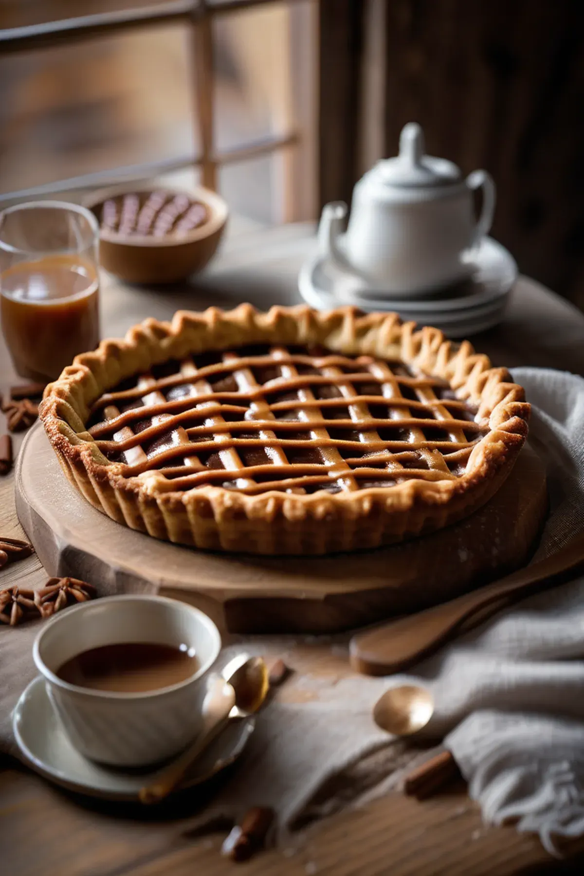 Salted Caramel Lattice Pie