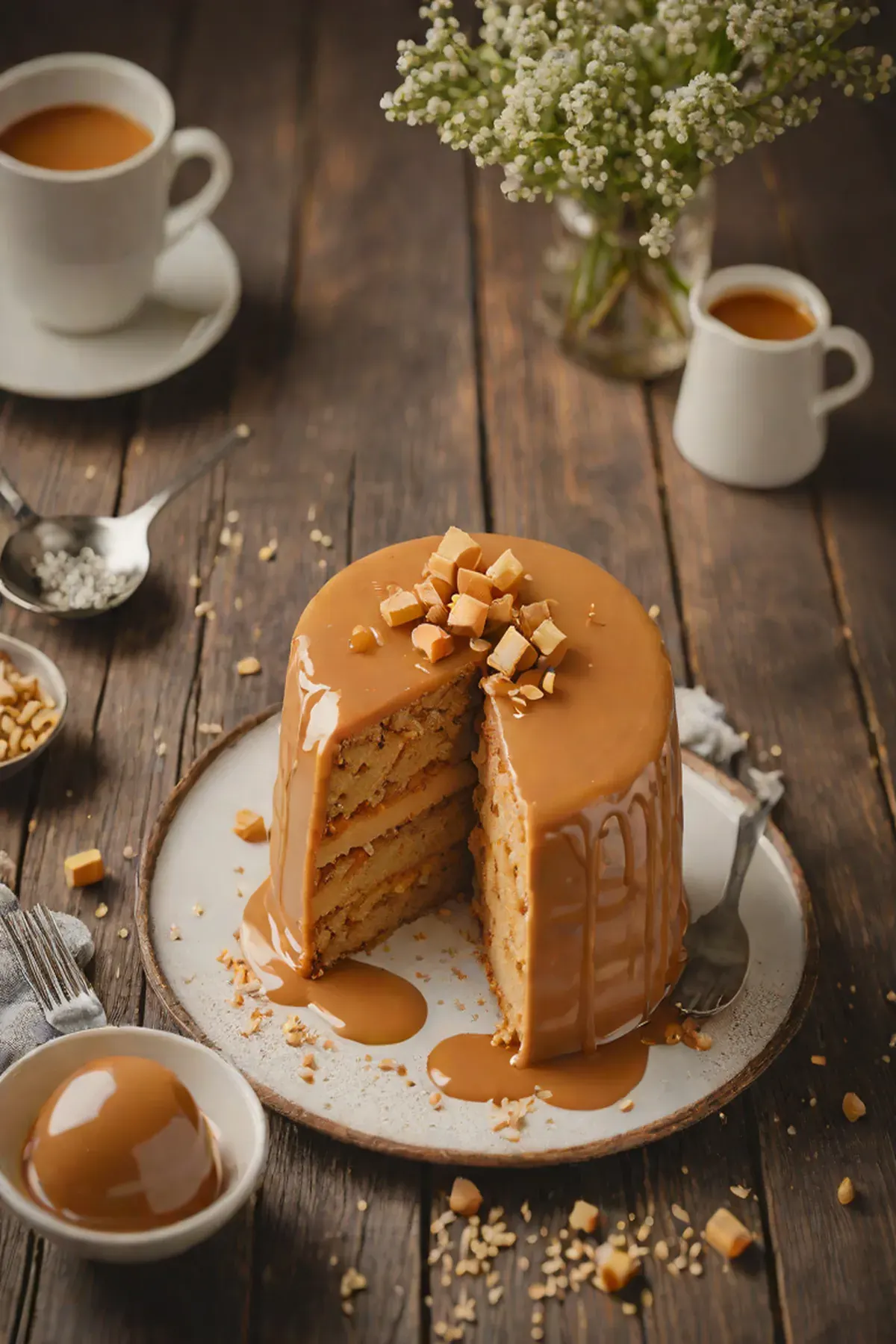 Salted Caramel Mousse Cake