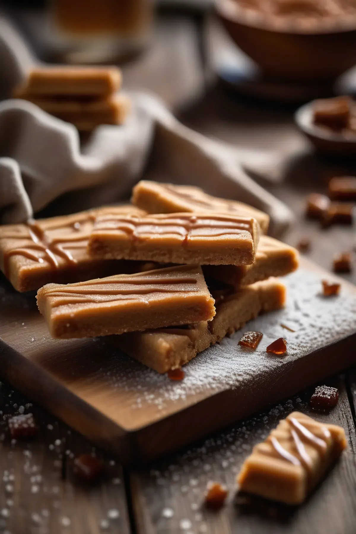 Salted Caramel Shortbread Fingers