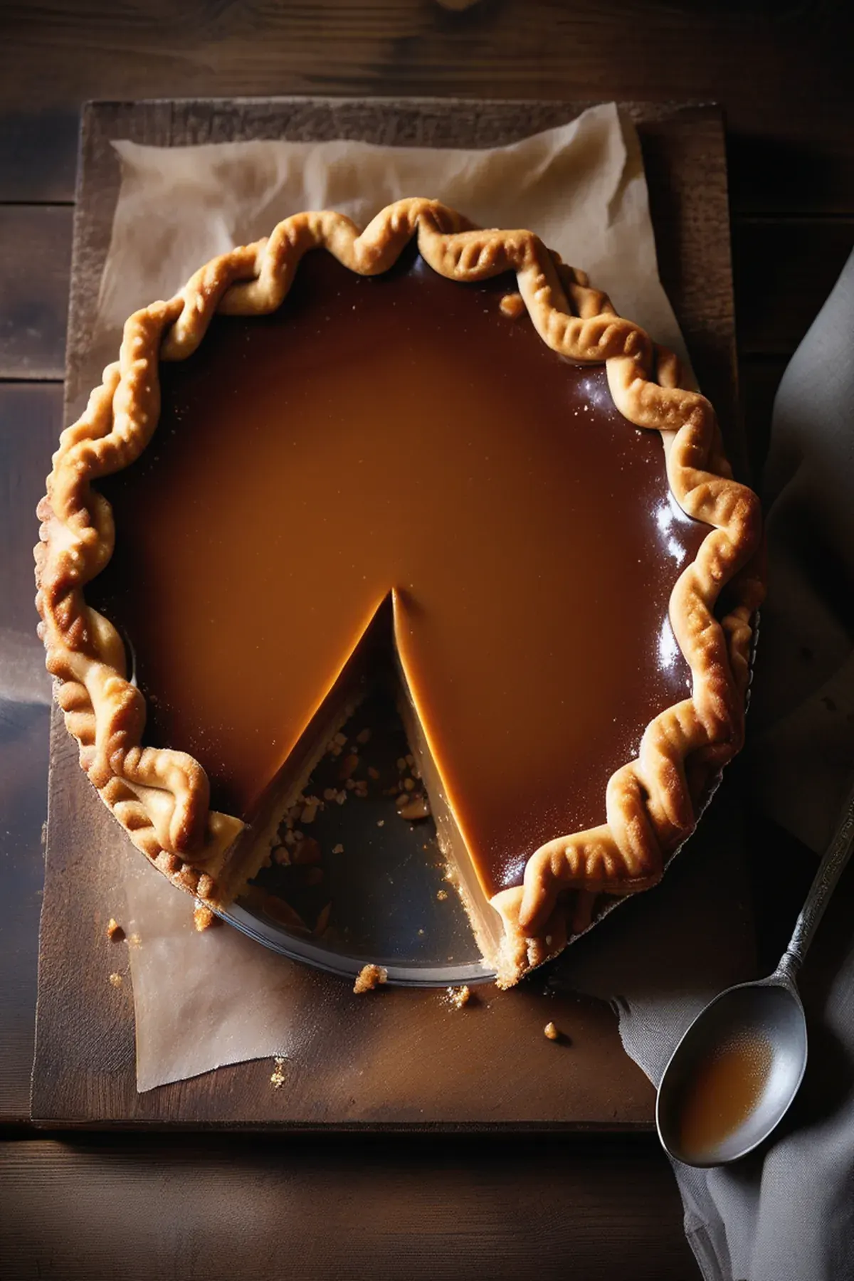 Salted Caramel Slab Pie