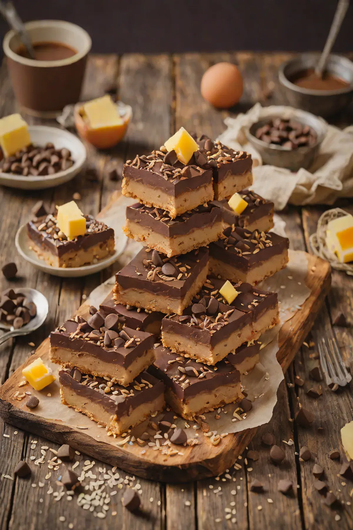 Salted Chocolate Cheesecake Bars