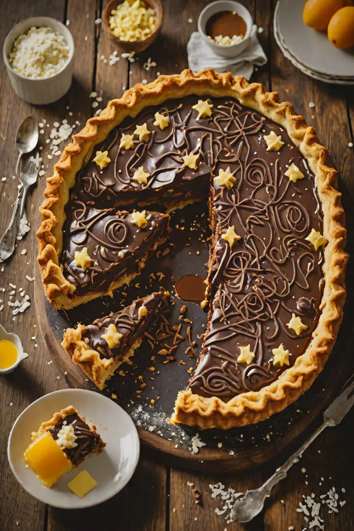 Salted Chocolate Deep Dish Pie