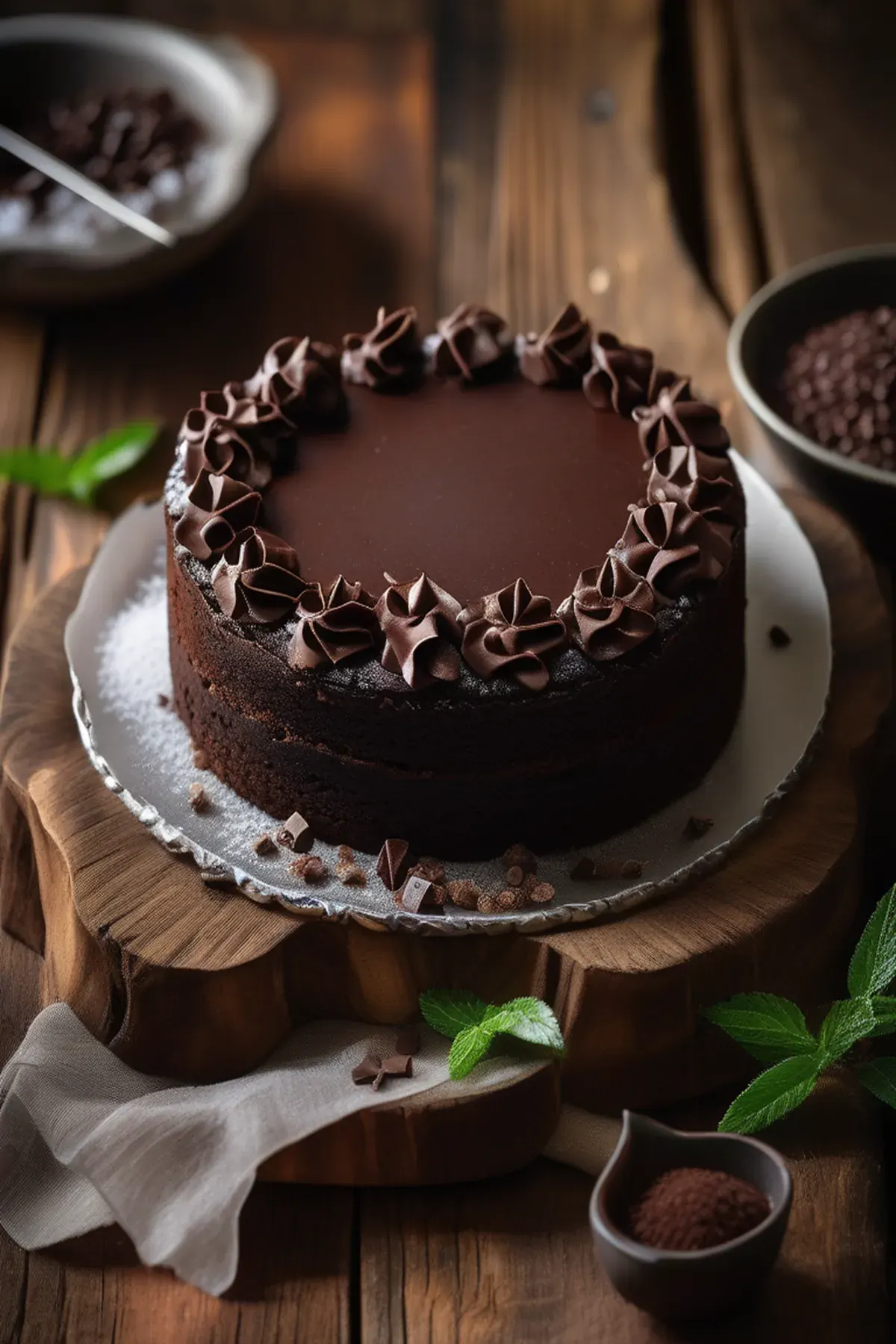 Salted Chocolate Flourless Cake