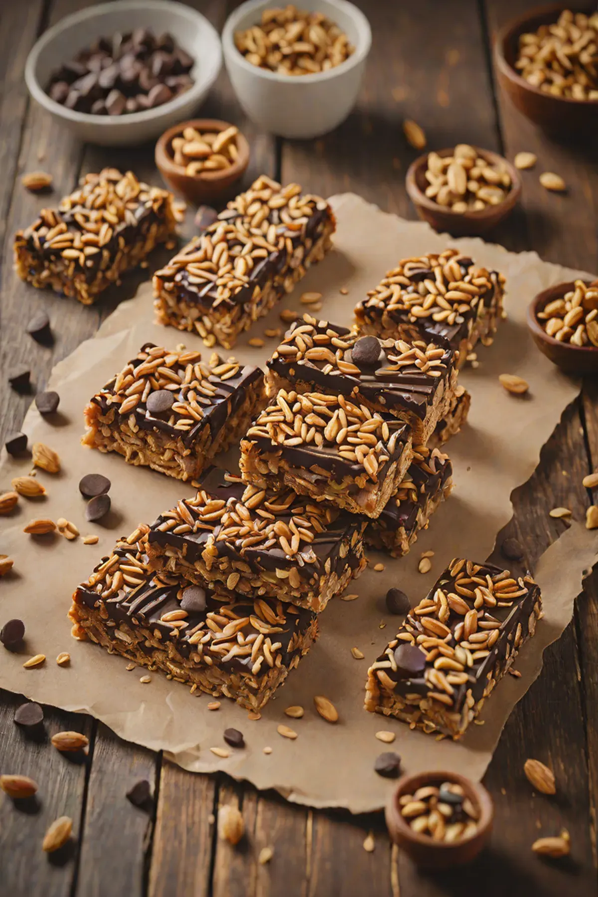 Salted Chocolate Muesli Bars
