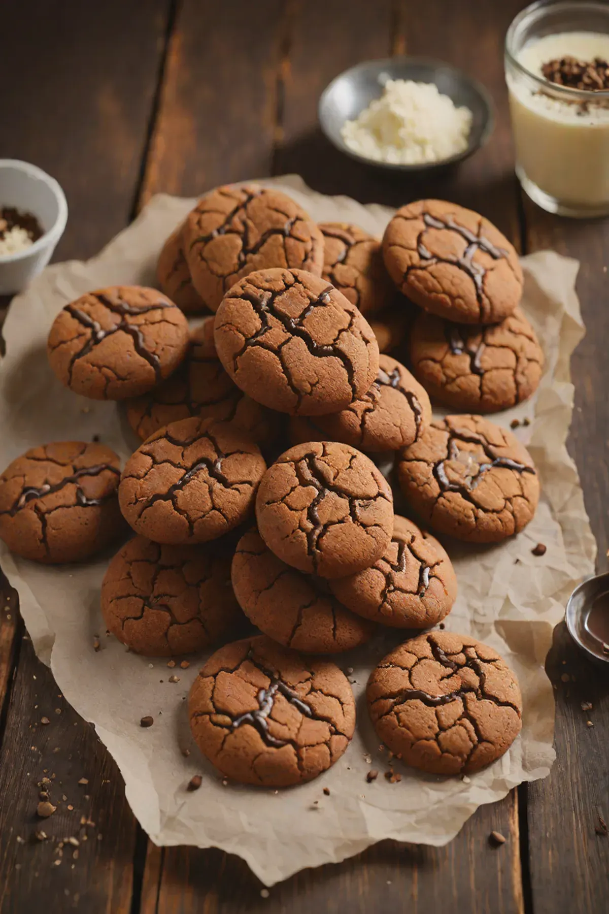 Salted Chocolate Snickerdoodles