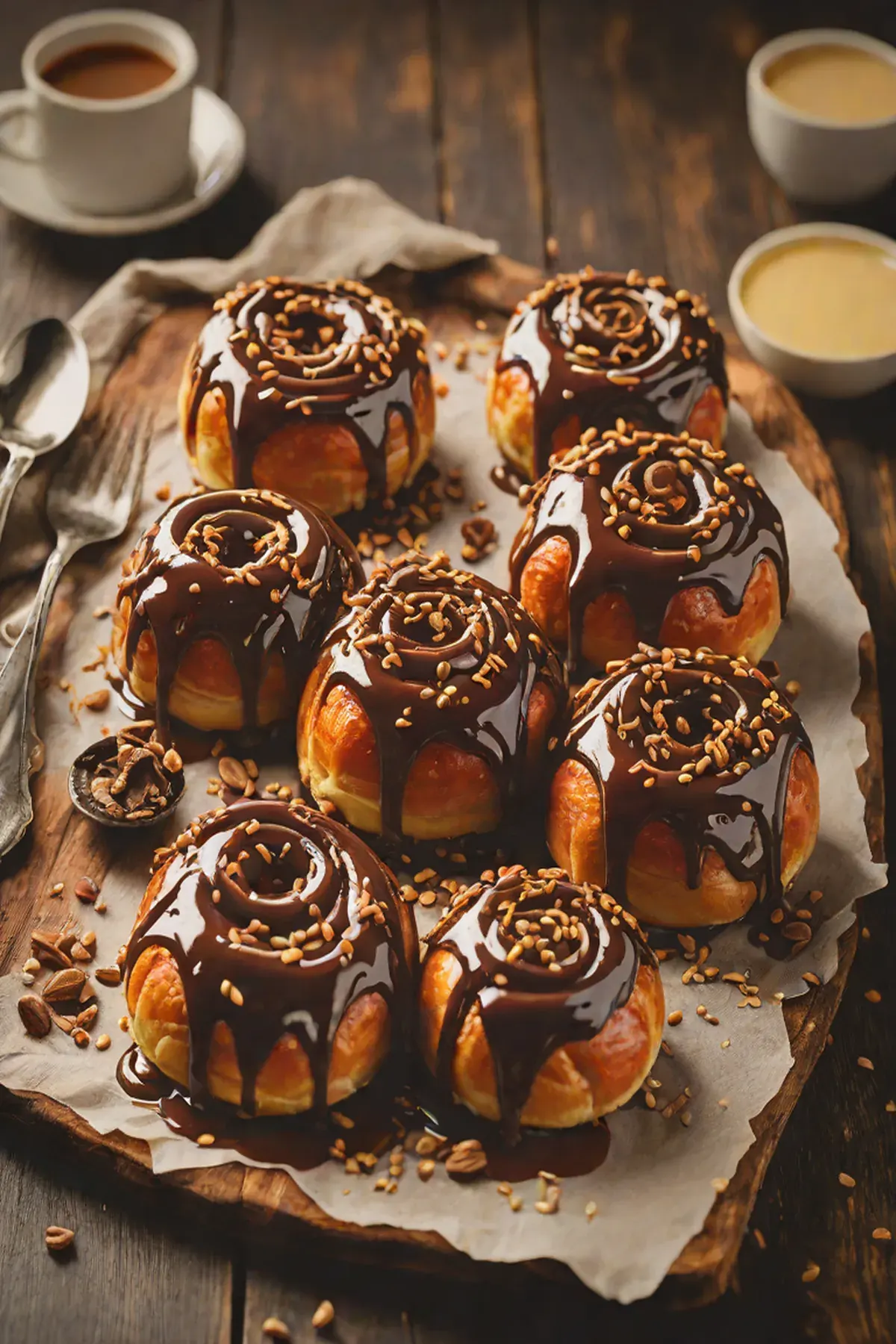 Salted Chocolate Sticky Buns