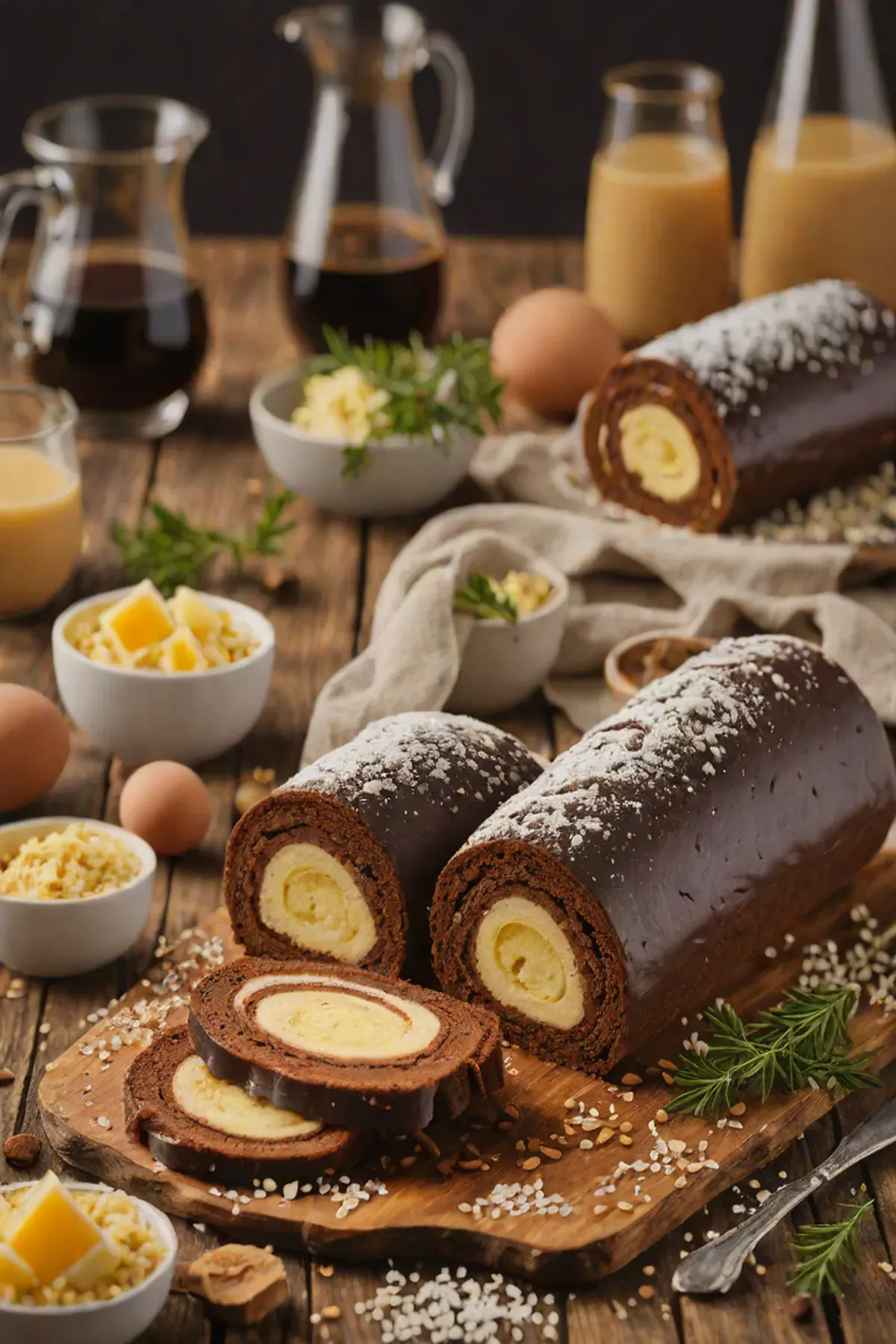 Salted Chocolate Swiss Roll