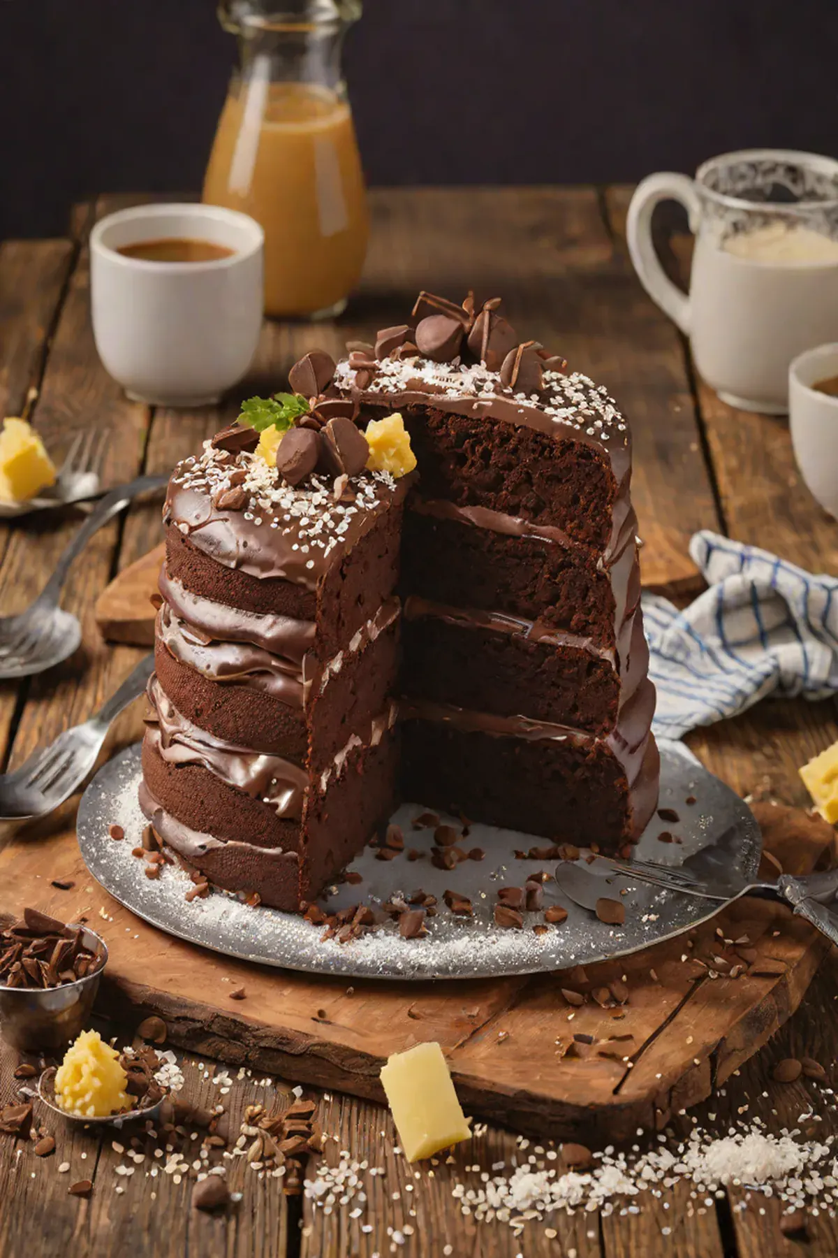 Salted Chocolate Victoria Sponge