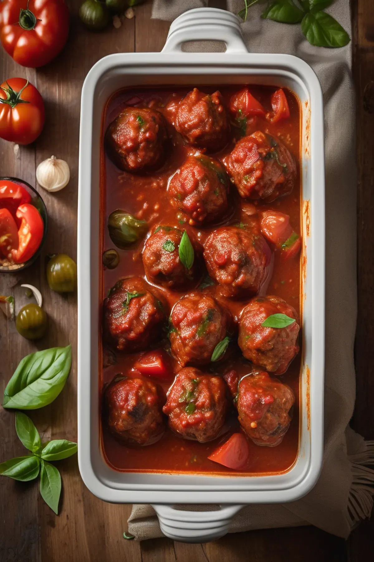Slow Cooker Meatballs in Tomato Sauce
