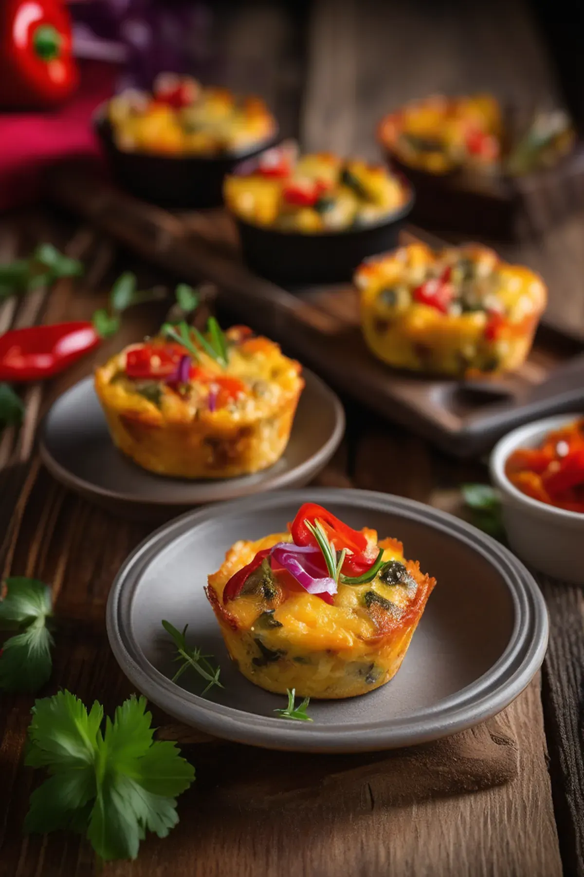 Smoky Mini Frittatas