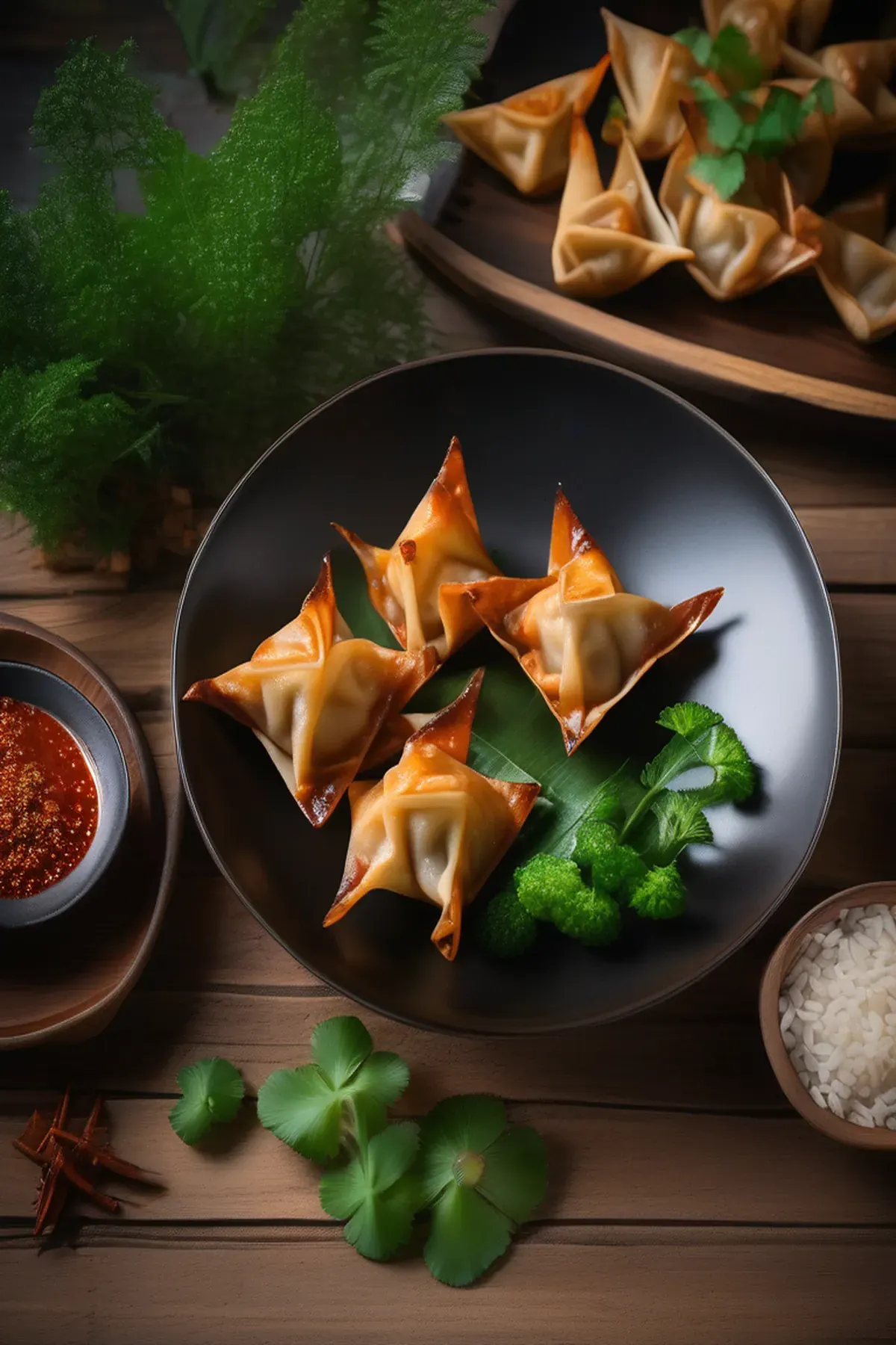 Smoky Wontons