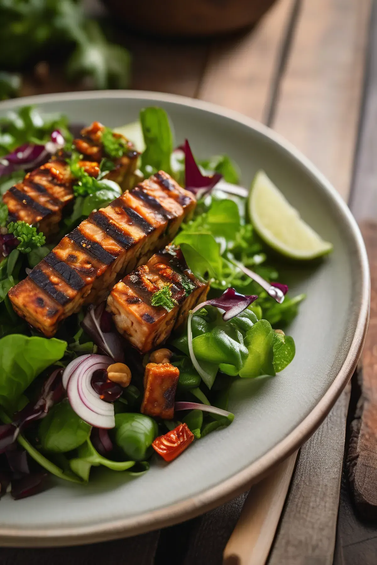 Spanish Tempeh Salad