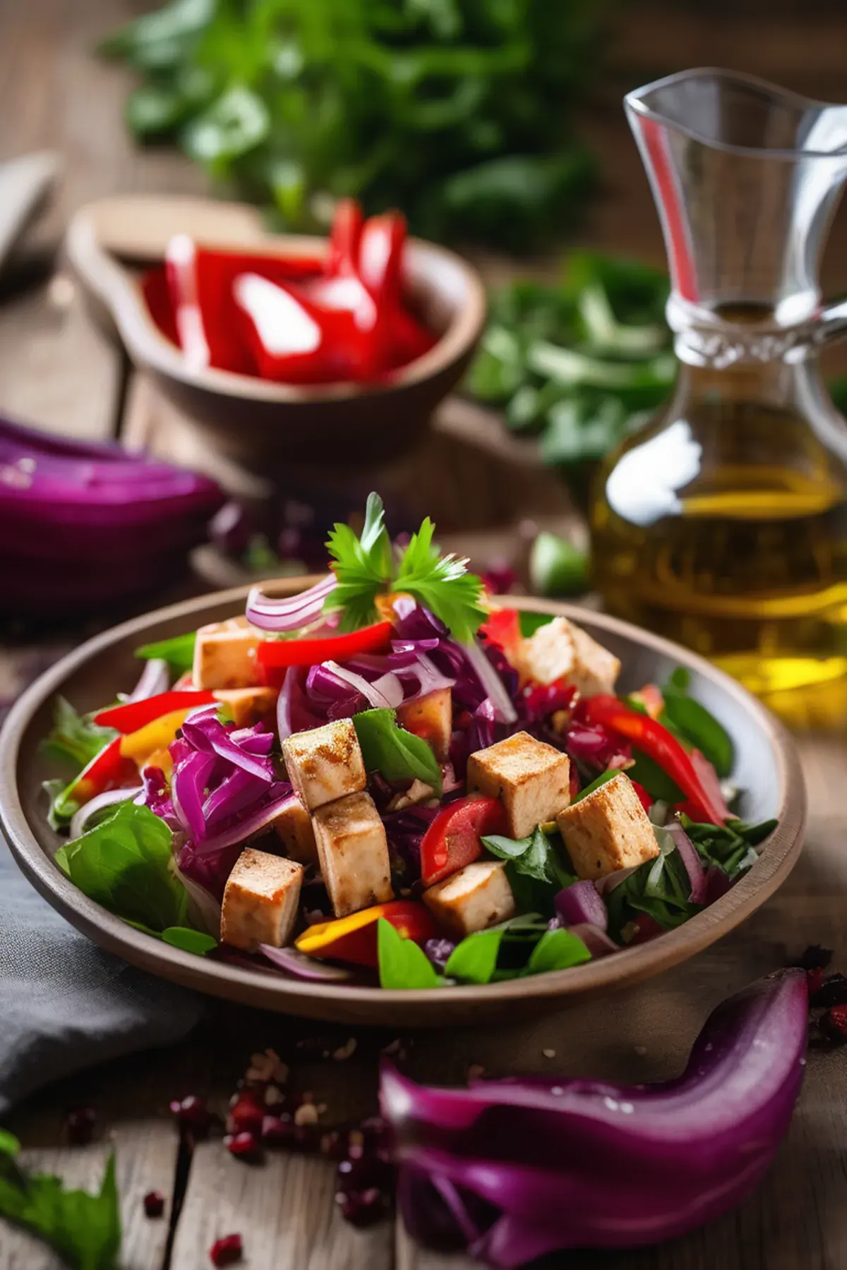 Spanish Tofu Salad