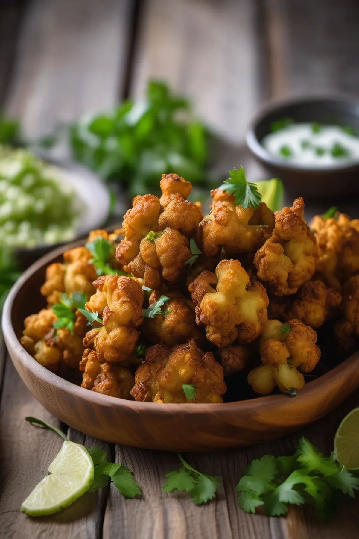 Spiced Cauliflower and Potato Pakoras