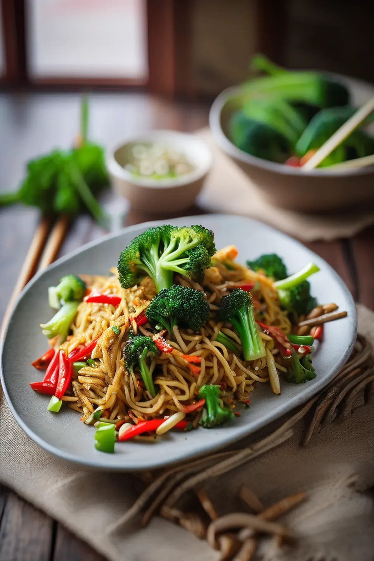 Superhealthy Singapore noodles