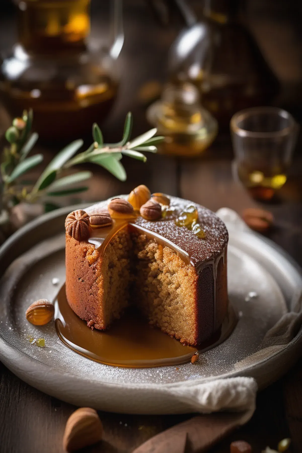 Toffee Olive Oil Cake