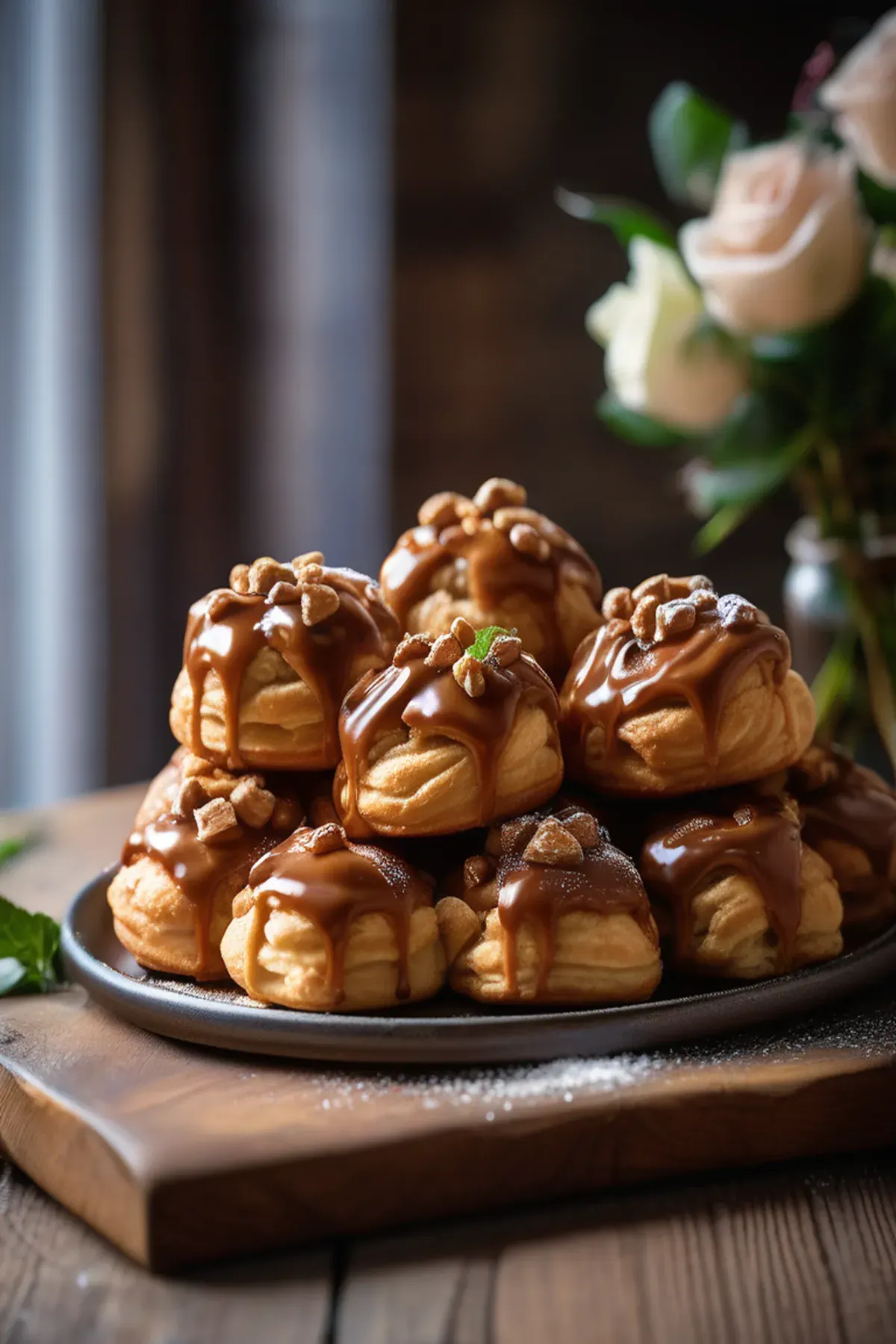 Toffee Profiteroles