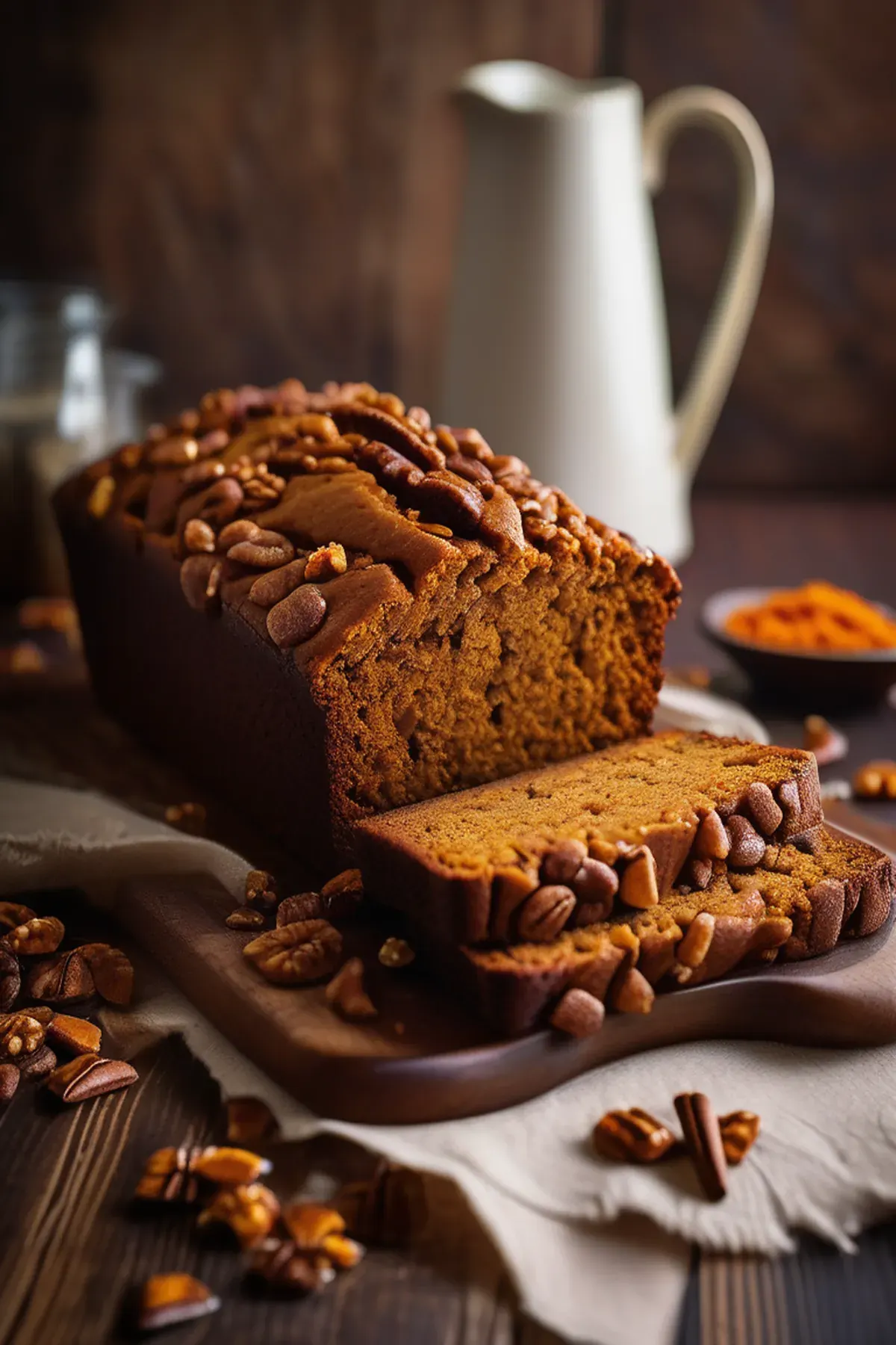 Toffee Pumpkin Bread