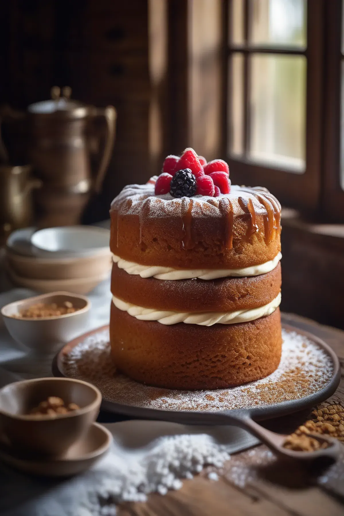 Toffee Victoria Sponge