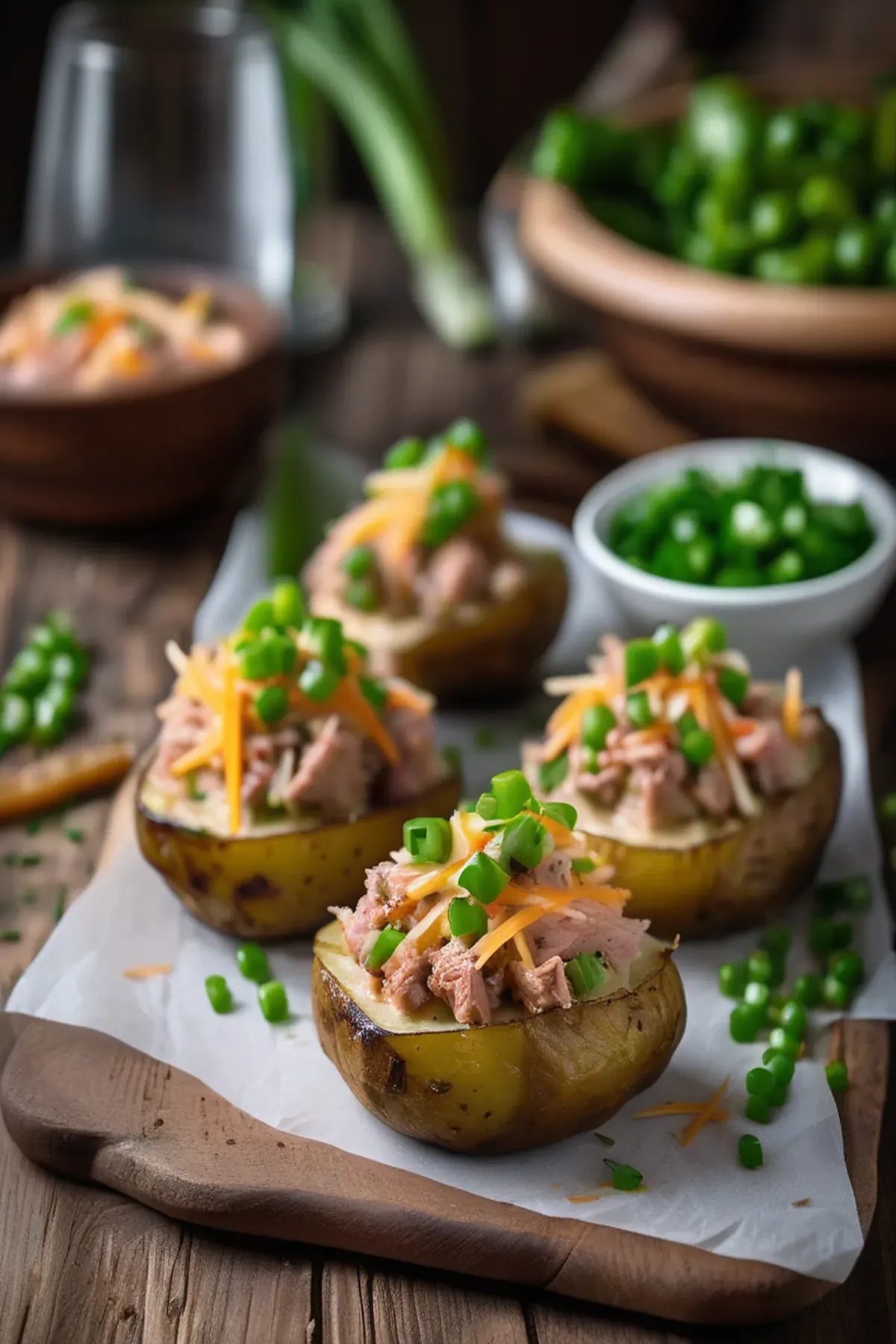 Tuna Stuffed Potatoes