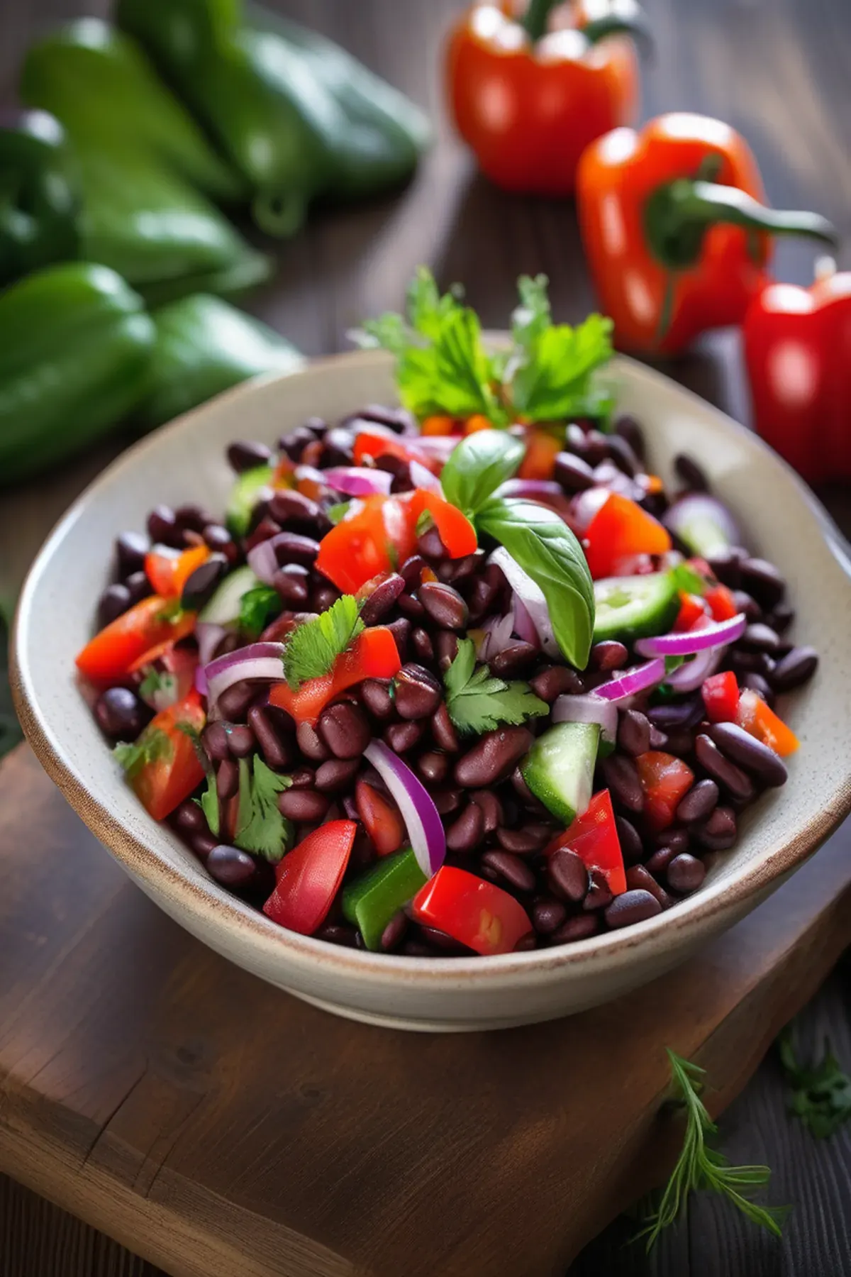 Turkish Black Bean Salad