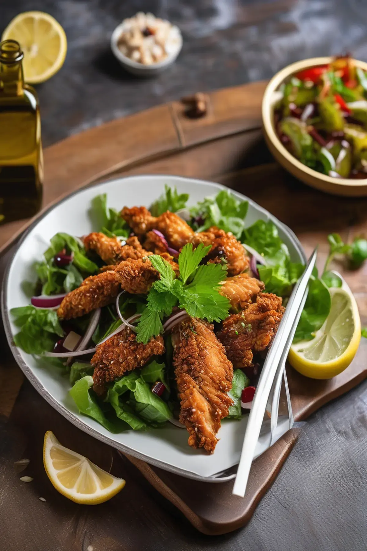Turkish Crispy Chicken Salad