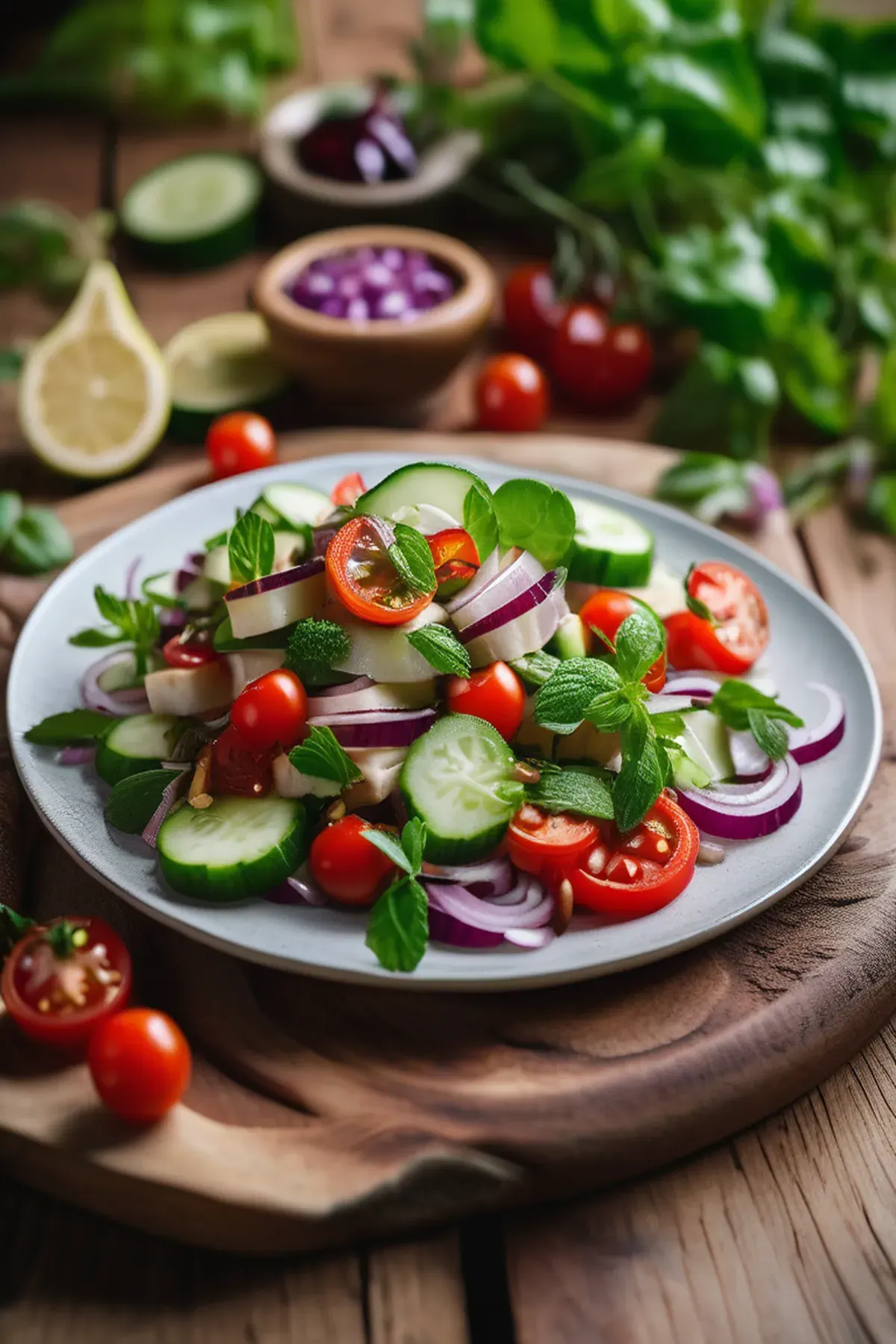 Turkish Halloumi Salad