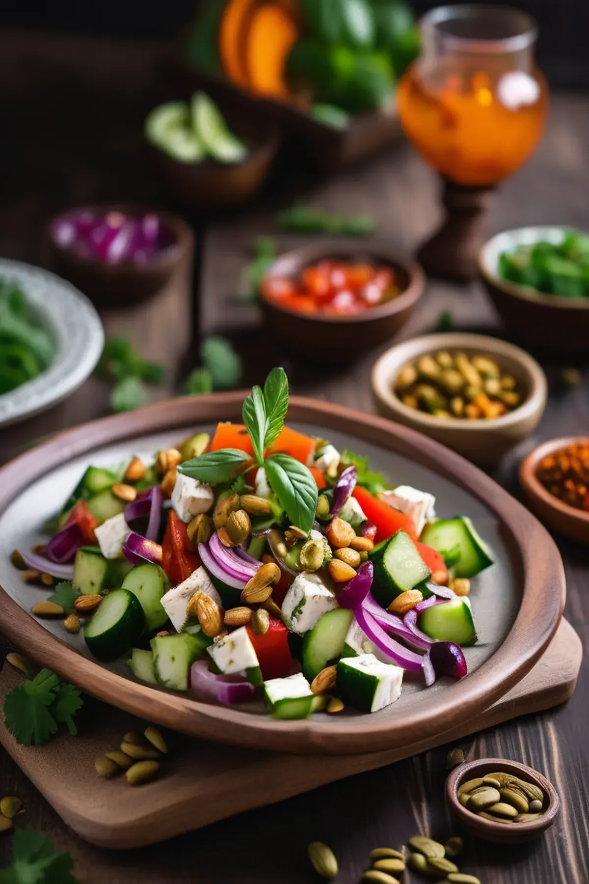 Turkish Paneer Salad