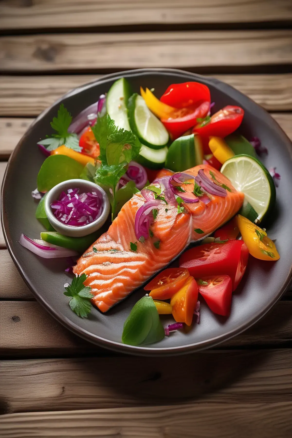Turkish Salmon Salad