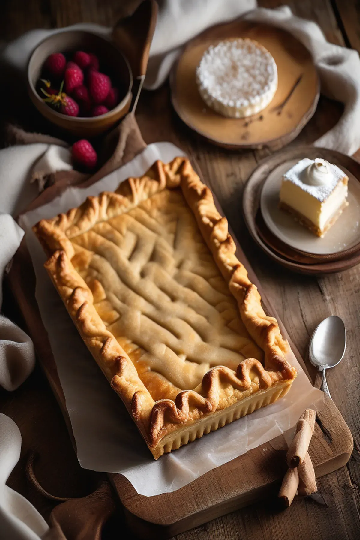 Vanilla Slab Pie