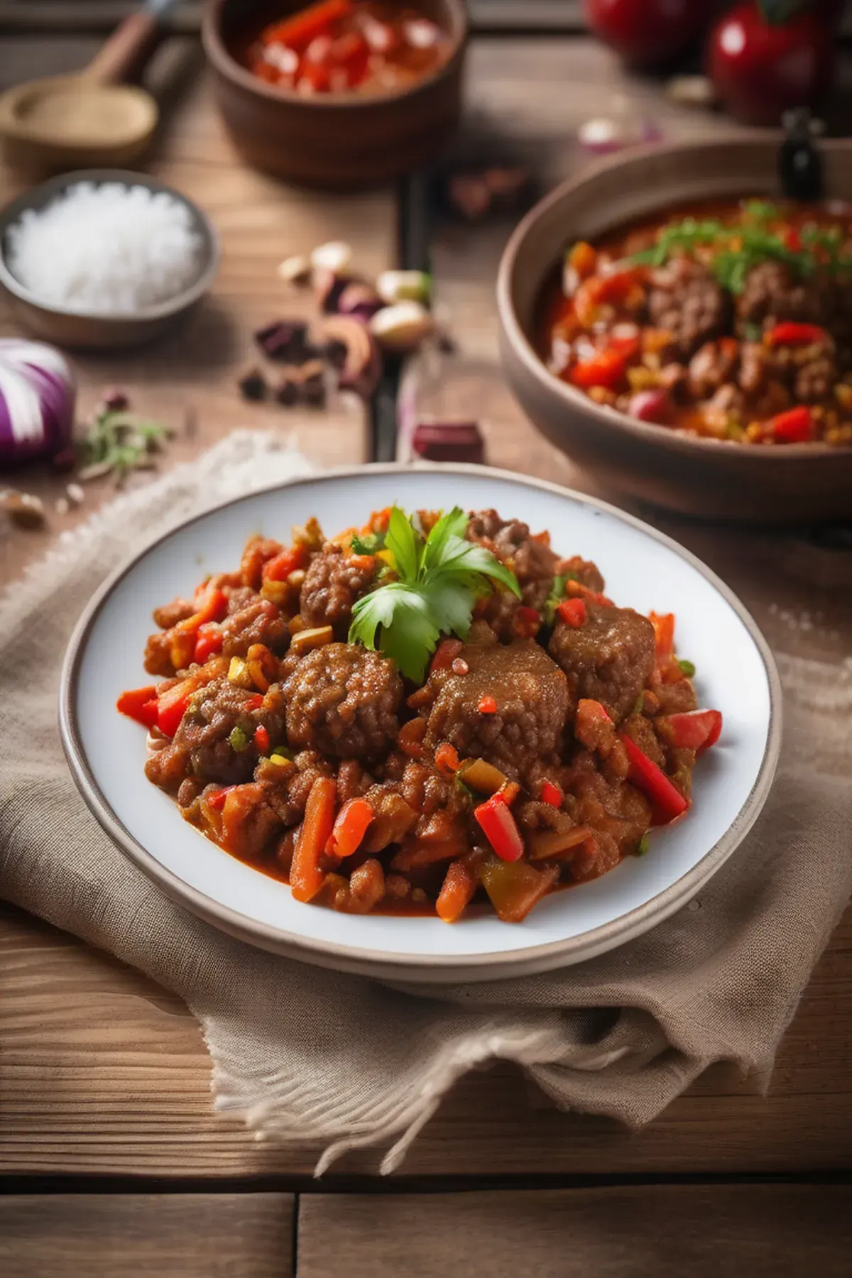 Vintage Hamburger Goulash