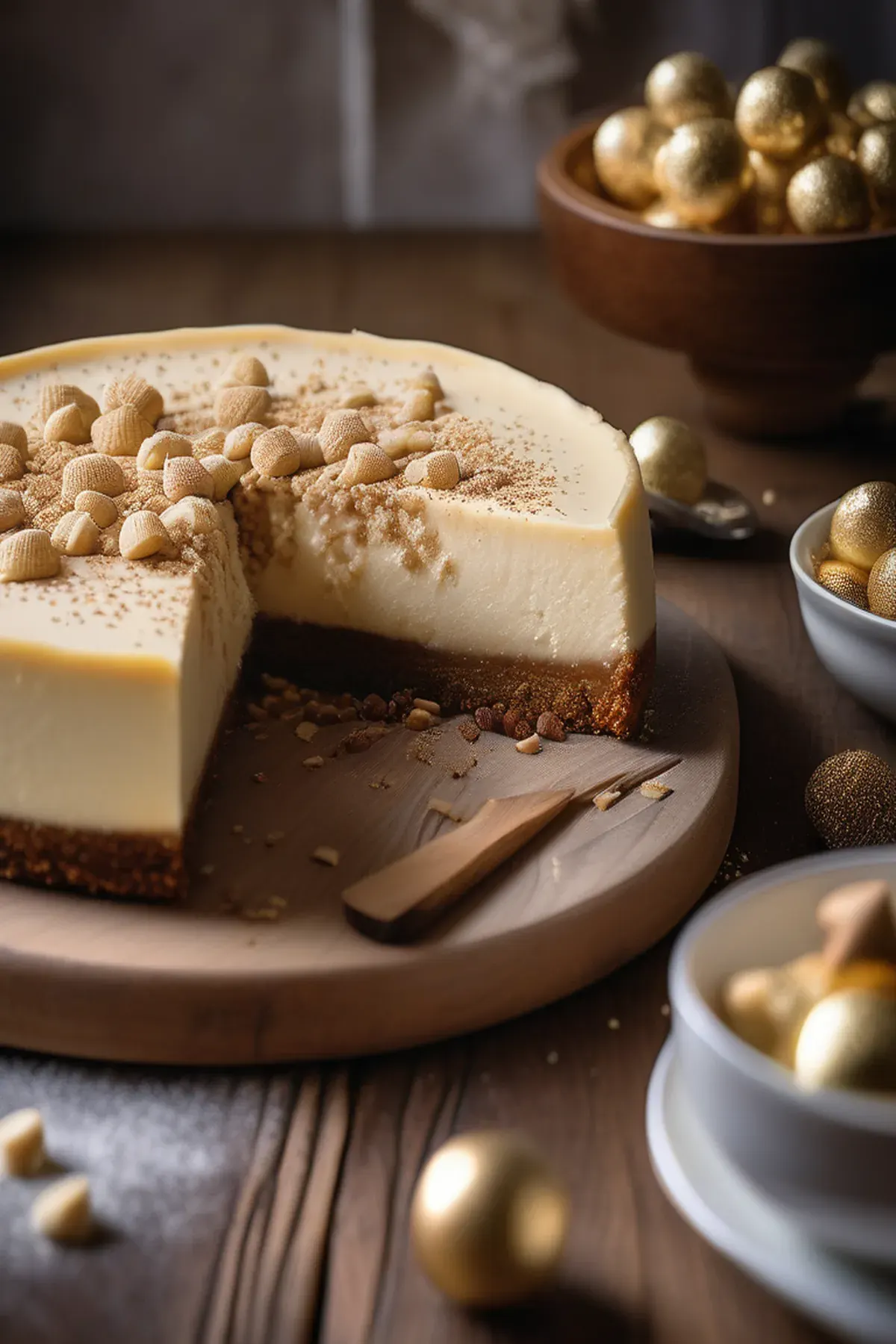 White Chocolate Baked Cheesecake