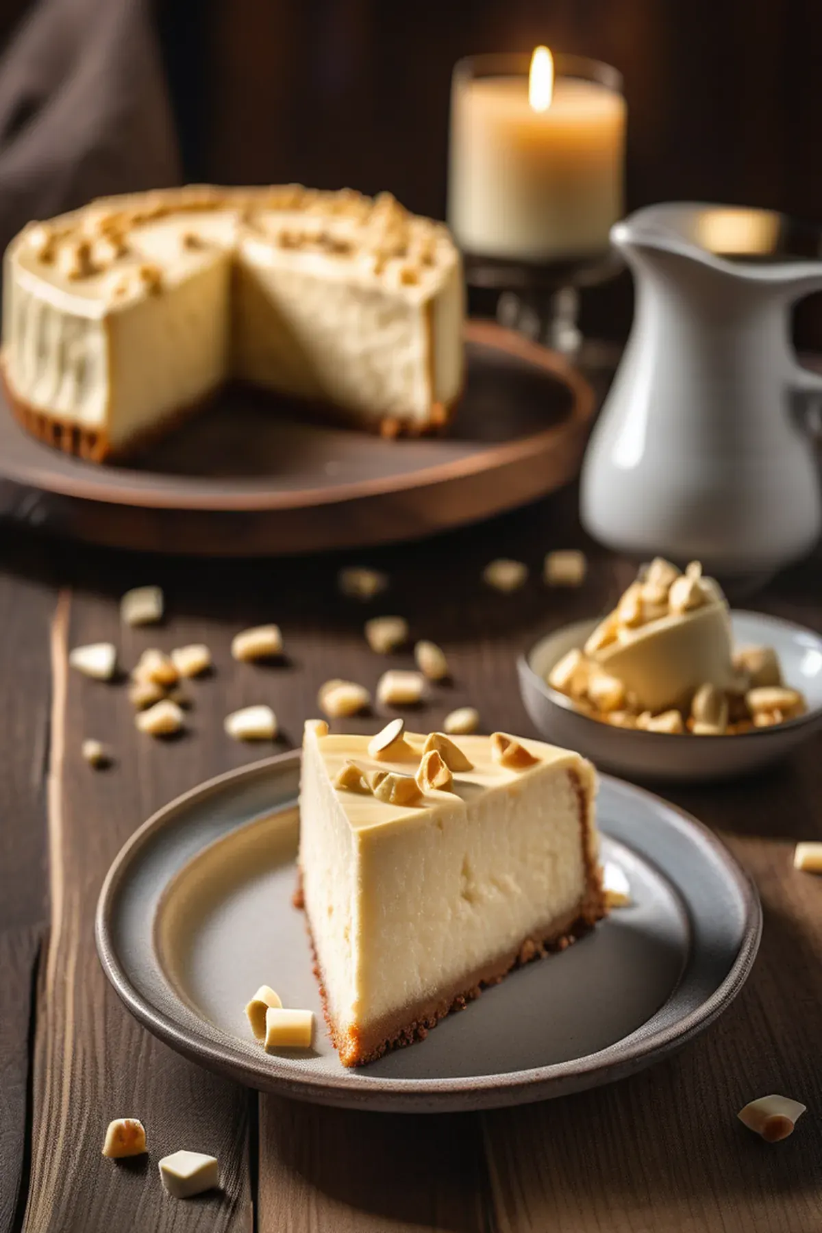 White Chocolate Basque Cheesecake
