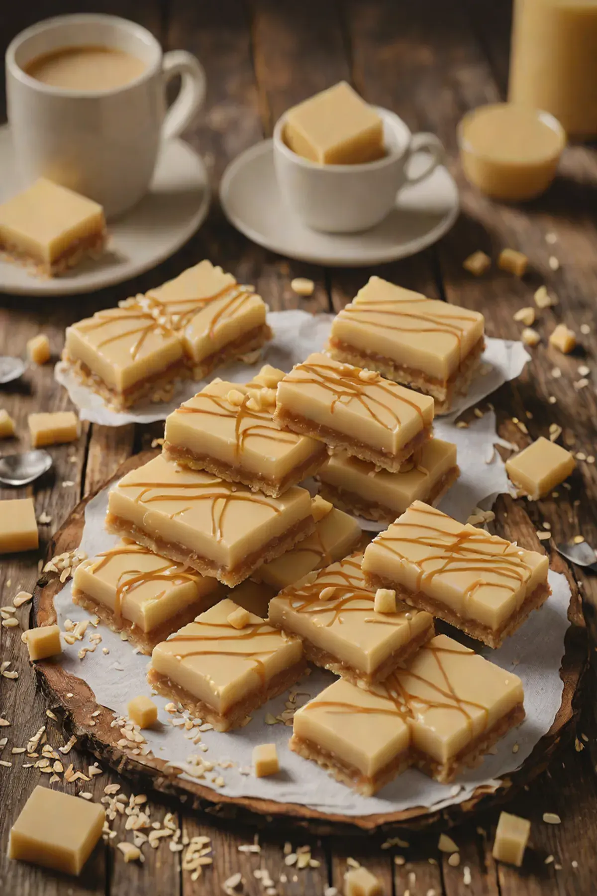 White Chocolate Caramel Slices