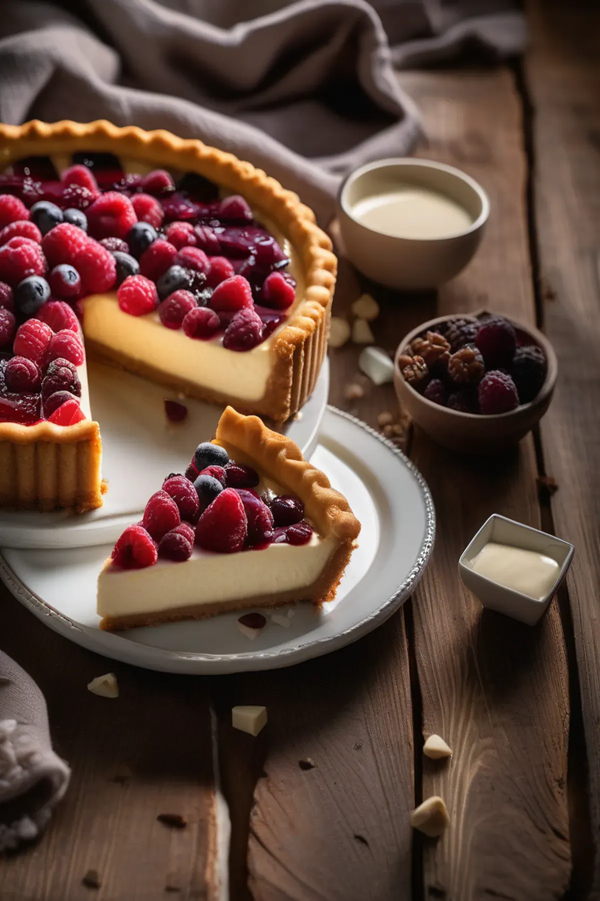 White Chocolate Cheesecake Tart