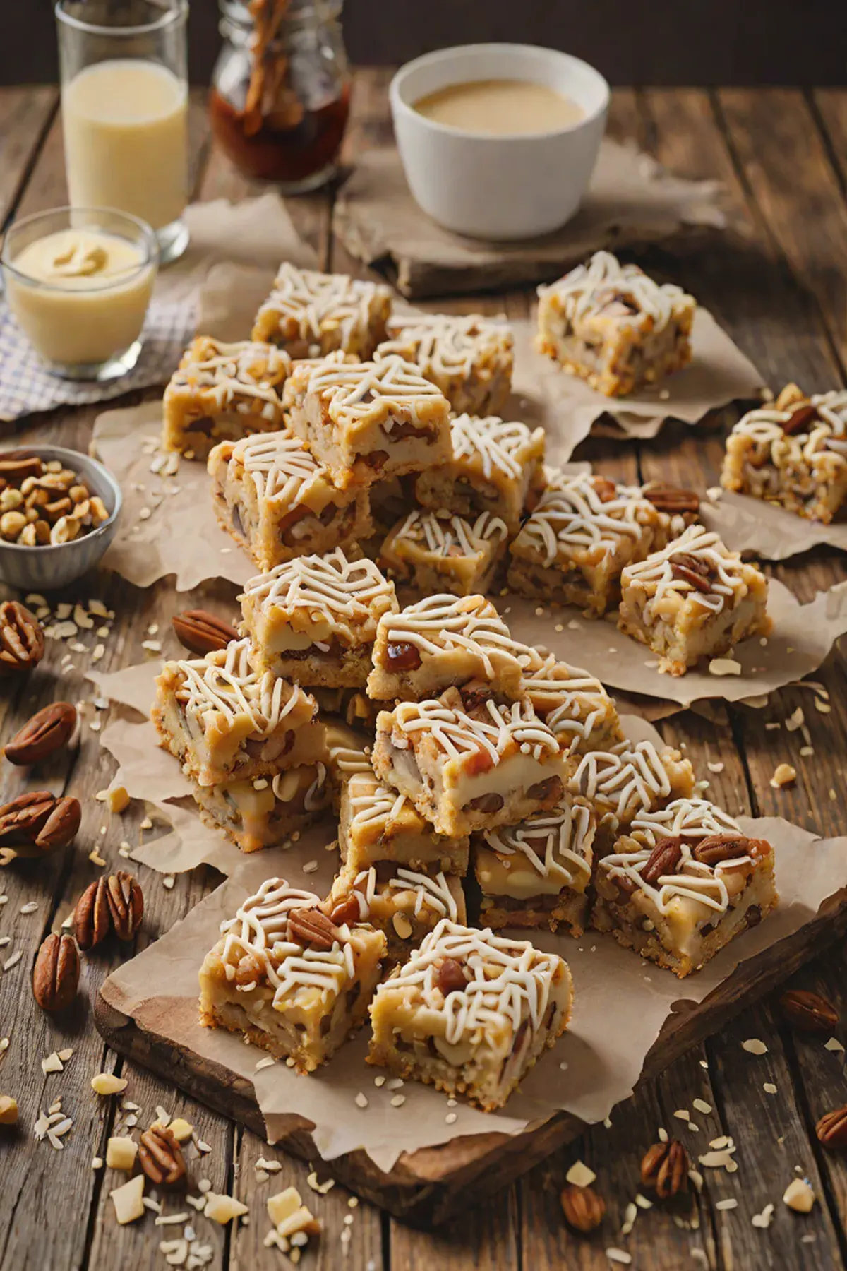 White Chocolate Date Squares