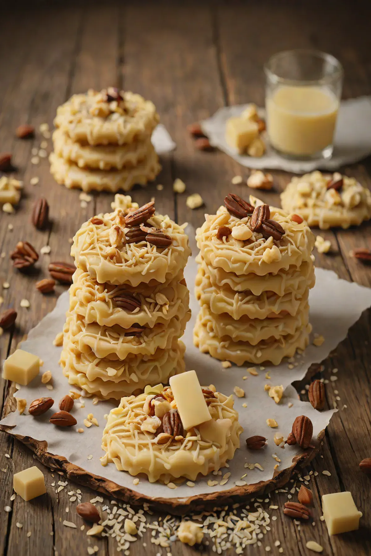 White Chocolate Florentines