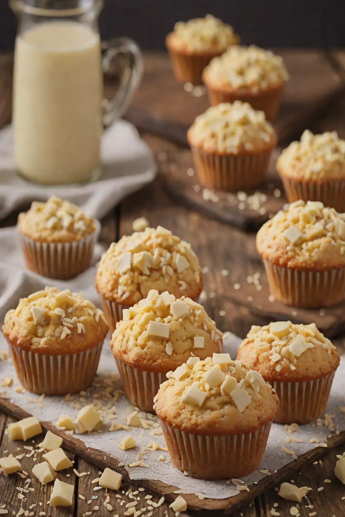 White Chocolate Jumbo Muffins