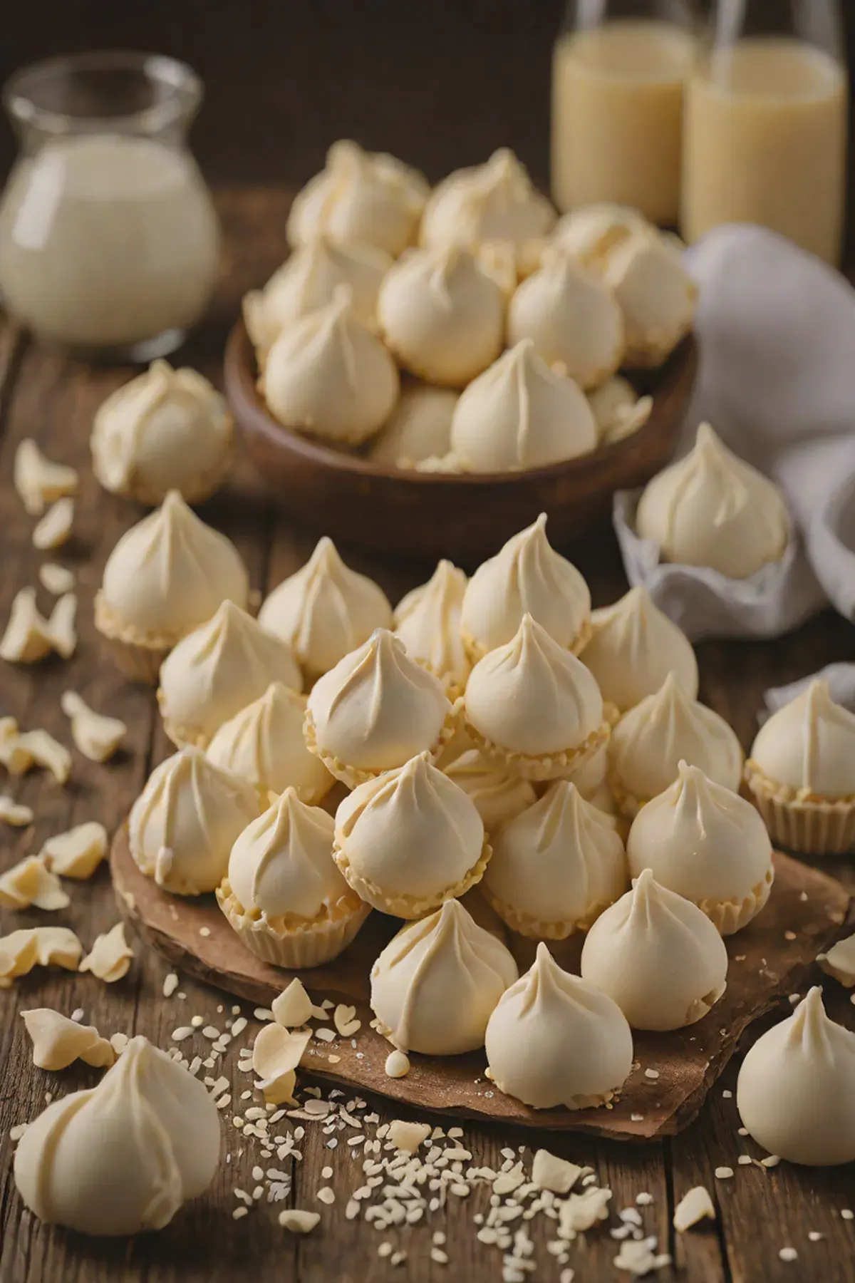 White Chocolate Meringue Kisses