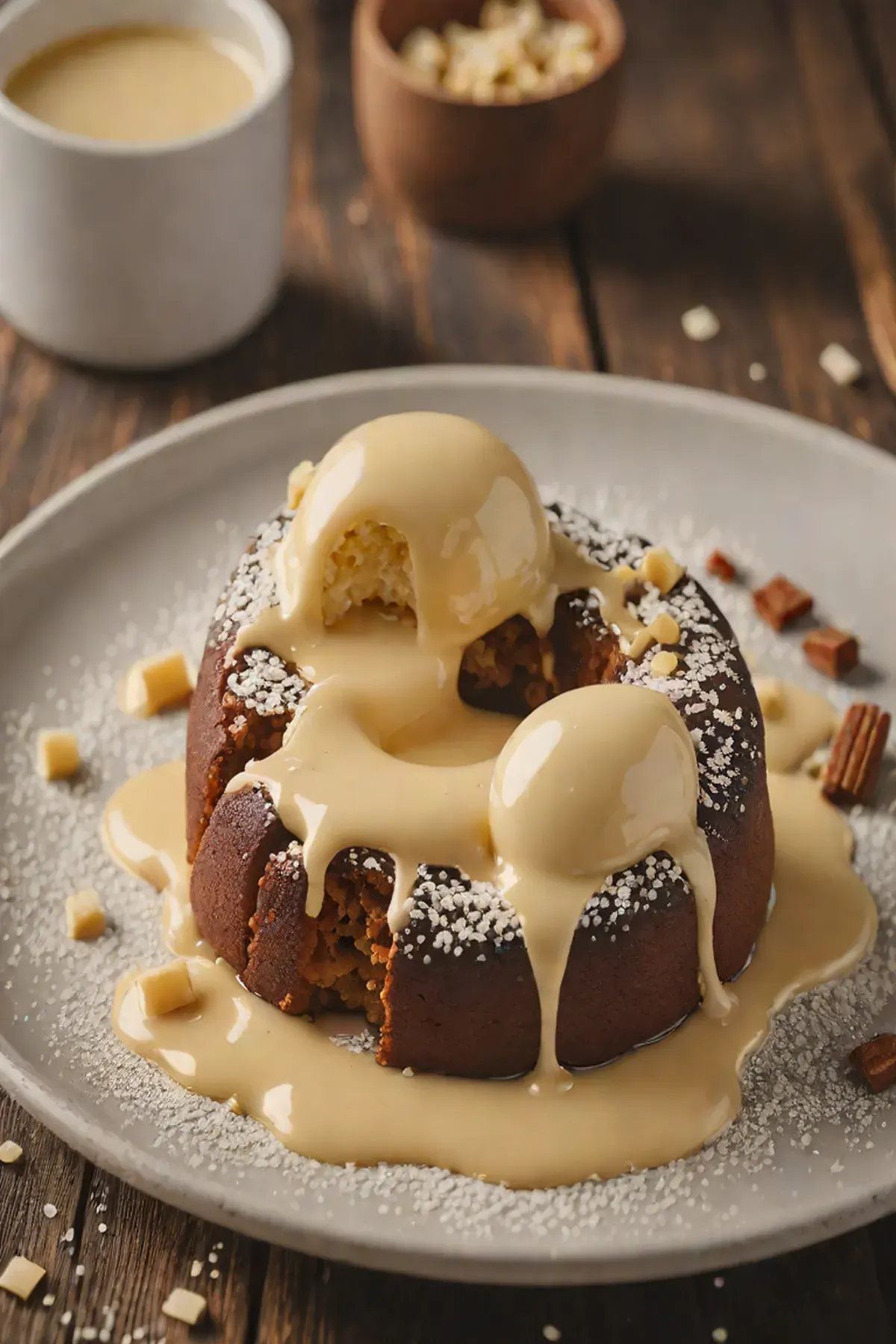 White Chocolate Molten Lava Cake