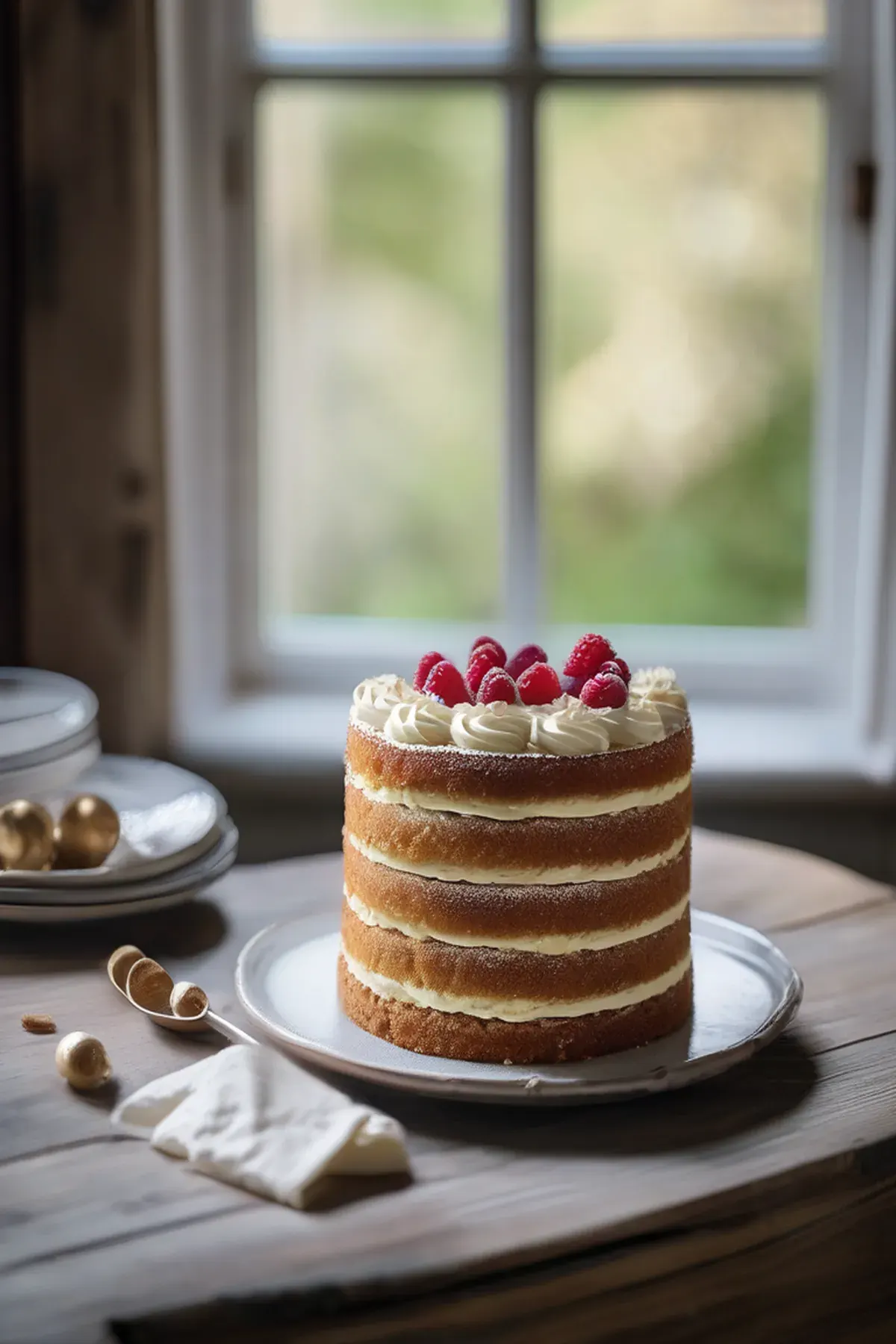 White Chocolate Naked Cake