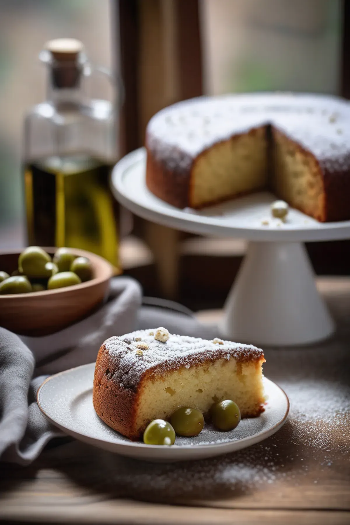 White Chocolate Olive Oil Cake