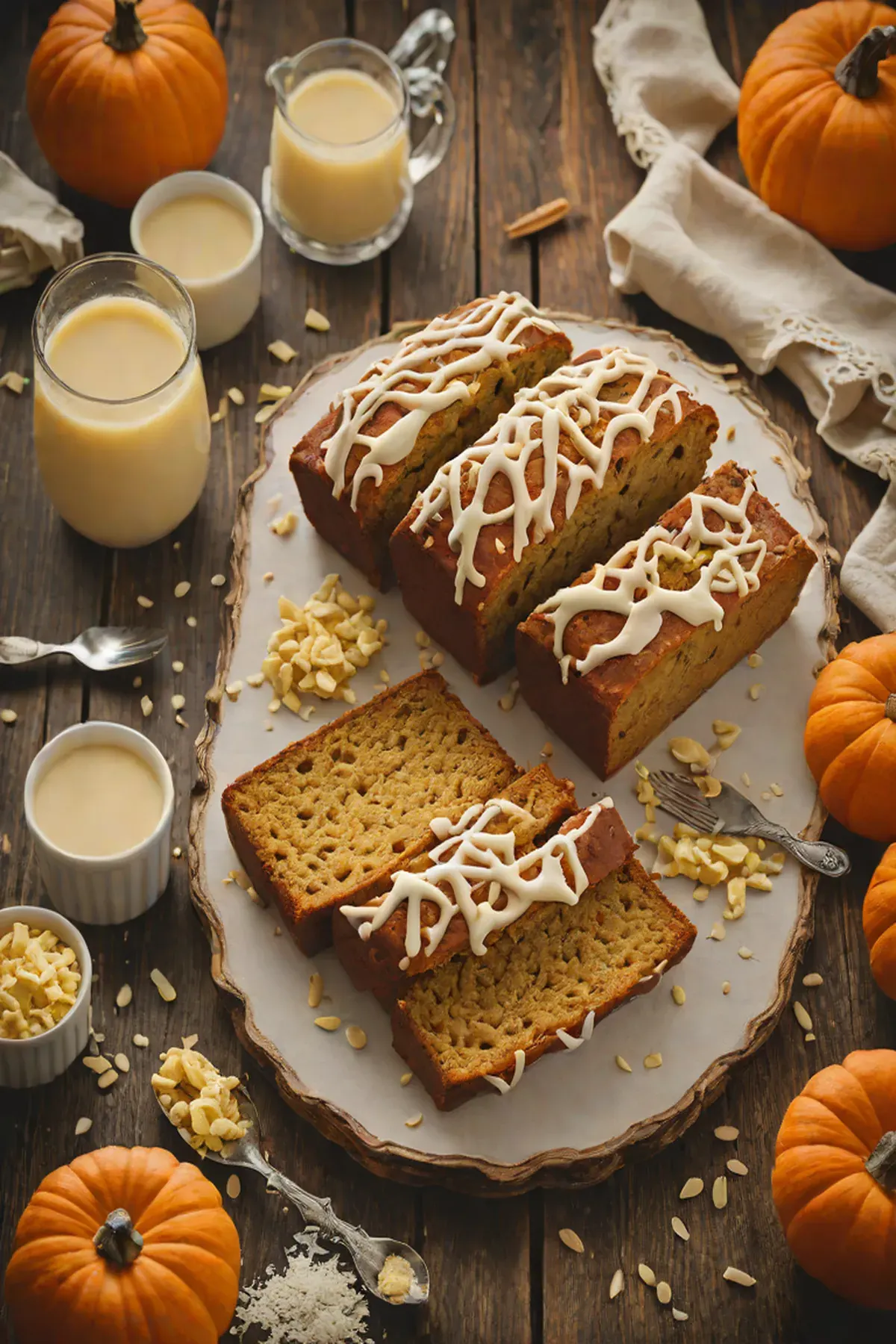 White Chocolate Pumpkin Bread
